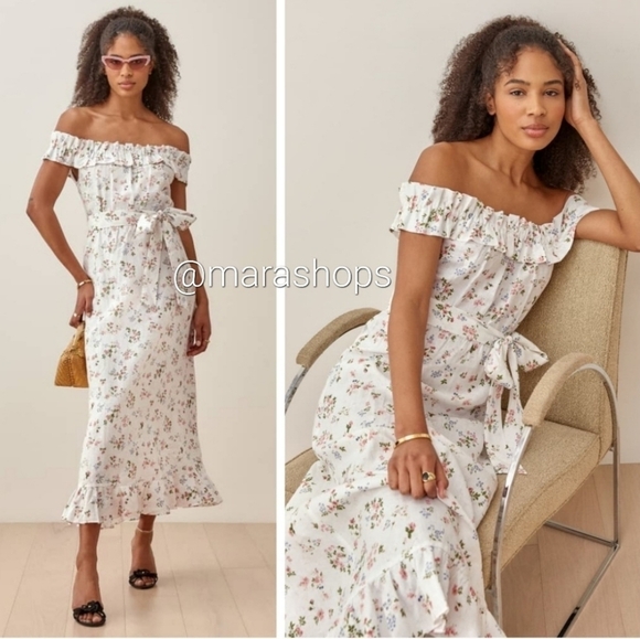 Reformation Sycamore Linen Dress